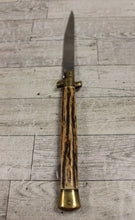 Load image into Gallery viewer, Vintage Kissing Crane KC-49 Stiletto Germany Folding Knife - Used