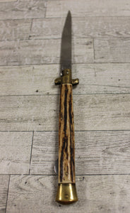 Vintage Kissing Crane KC-49 Stiletto Germany Folding Knife - Used