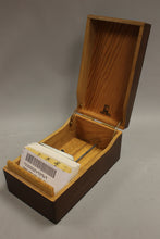 Load image into Gallery viewer, Vintage Wooden Index Card File Box - 10x6x4.5" - Used