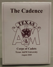 Load image into Gallery viewer, Texas A&amp;M University Corps of Cadets The Cadence Handbook - August 2020