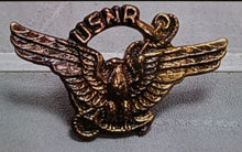 Load image into Gallery viewer, USNR Navy Reserve Eagle Screw Back Lapel Pin - Used