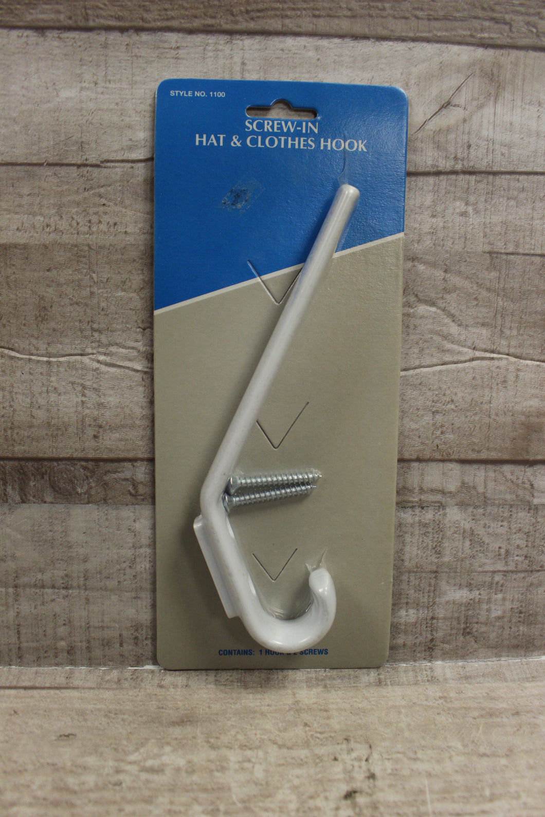 Screw In Hat and Clothes Hook -New