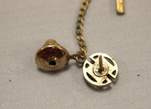 Load image into Gallery viewer, Onyx &amp; Yellow Gold Tone Tie Tac with