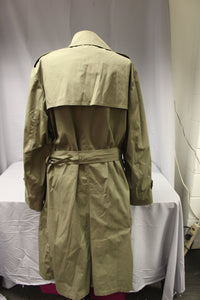 USMC Men's All-Weather Gray Double Breasted Trench Coat W/ Liner - 42L - Used