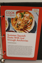 Load image into Gallery viewer, Cook with Bon Appetit Binder with 5 Recipe Cards - Used