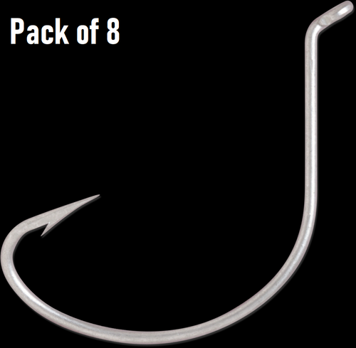 Rapala Wide Gap Turned Up Eye Bait Hook - Size: 4/0 - Pack of 8 - Item 9801 -New