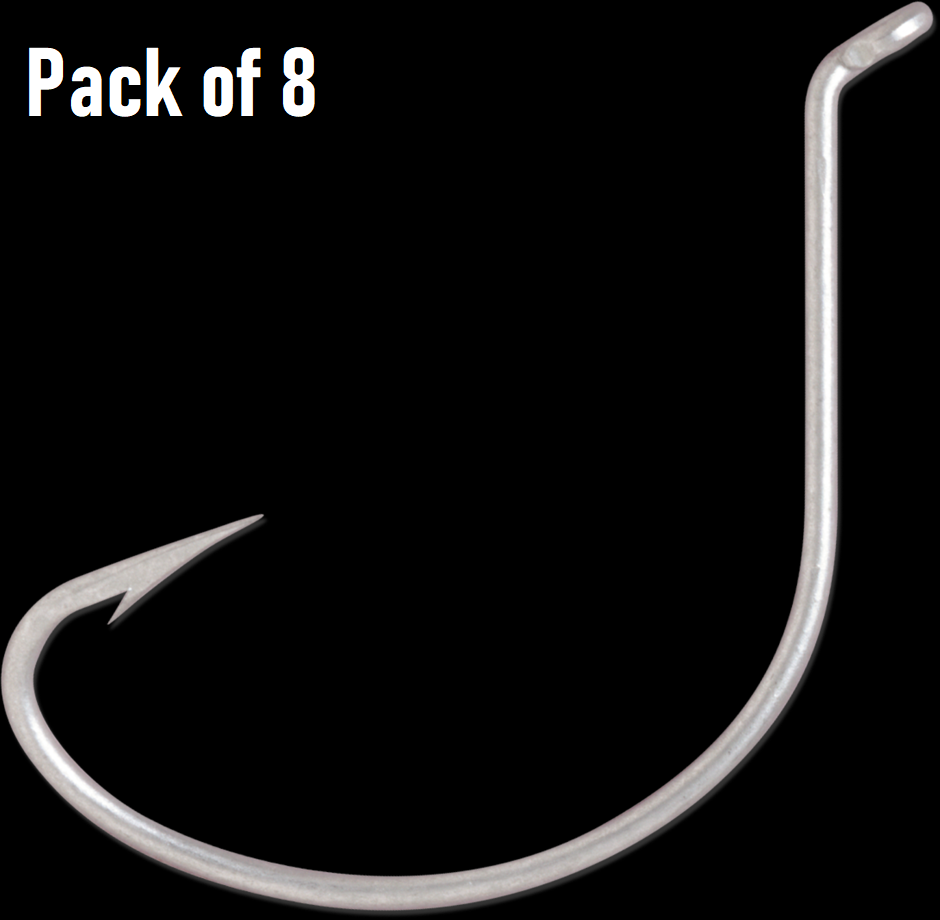 Rapala Wide Gap Turned Up Eye Bait Hook - Size: 4/0 - Pack of 8 - Item 9801 -New