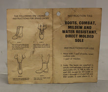 Load image into Gallery viewer, Vintage 1980s US Army Combat Boots - Size: 11.5N - Used
