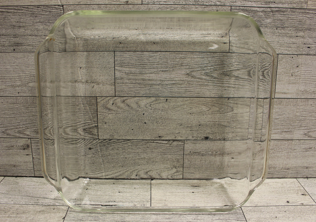 Anchor Hocking Fire King 435 Clear Glass Baking Brownie Dish - 8x8 - Used