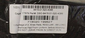 US Military Uniform Knee Pad Inserts - Regular XX-Long - 8415-01-520-4086 - New