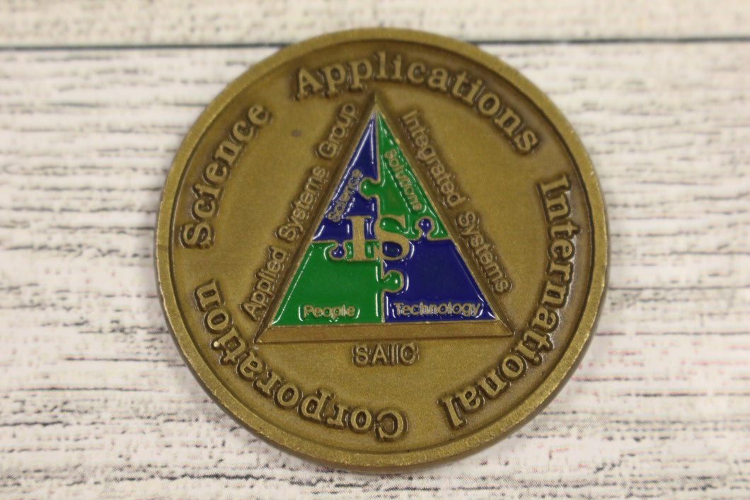 Science Applications International Corporation Challenge Coin - Extra Mile Award