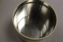 Load image into Gallery viewer, Vintage Cross Stitch Happy Holiday Christmas Tin - 5&quot; Tall - Used