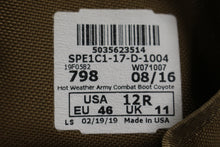Load image into Gallery viewer, US Army Hot Weather Combat Boot - Coyote - Size: 12R - New