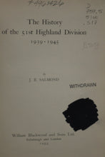 Load image into Gallery viewer, The History of the 51st Highland Division - 1939-1945 - J.B. Salmond