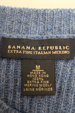 Load image into Gallery viewer, Banana Republic Blue Women&#39;s Sweater - Size Medium - Used