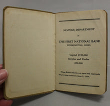 Load image into Gallery viewer, Vintage The First National Bank of 1938 Wilmington Ohio Account Books