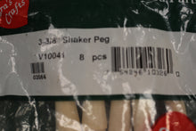 Load image into Gallery viewer, Lara's Crafts Vintage Set of 8 Hardwood Shaker Pegs - 3-1/8" - New