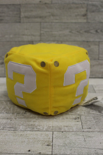Super Mario Bros. Question Block Plush with Sound - 5 Inch - Used