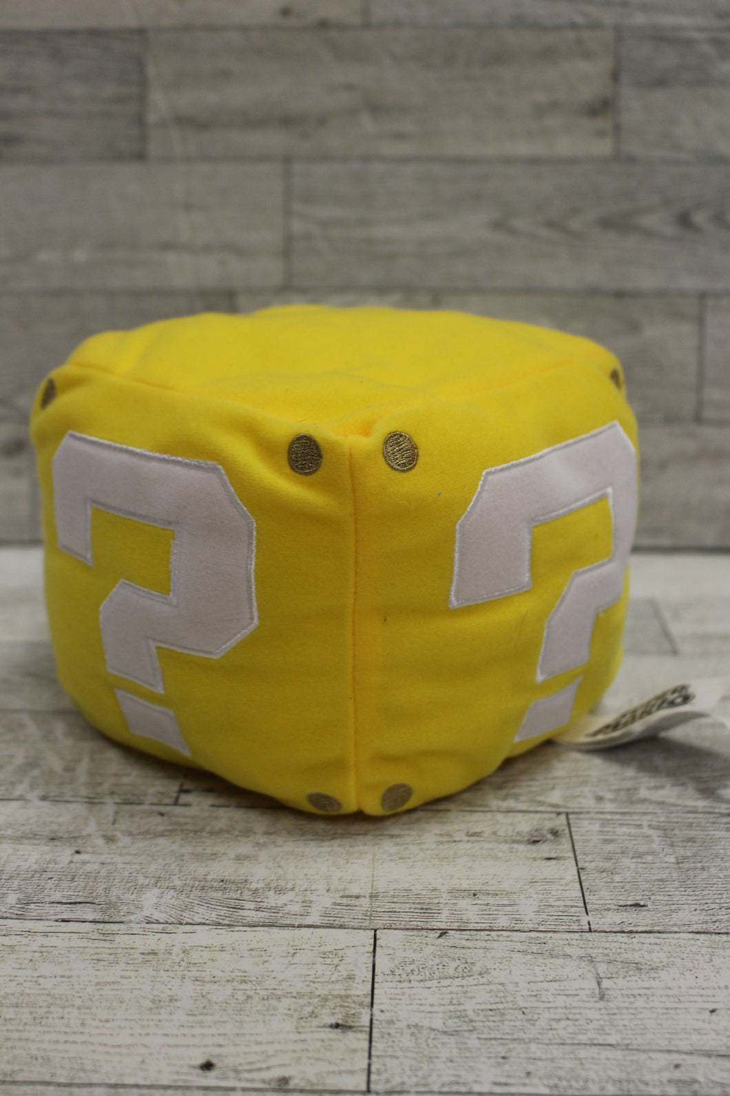 Super Mario Bros. Question Block Plush with Sound - 5 Inch - Used