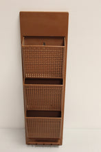 Load image into Gallery viewer, Vintage Retro Fesco Gold Plastic Mail Organizer &amp; Key Holder - Used