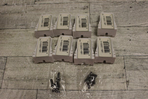 Set of 8 Leviton 105-13353-N Fluorescent Lampholder Pedestal Base - Open Box