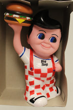 Load image into Gallery viewer, Vintage 1970s Big Boy Collectible Vinyl Figure Piggy Bank with Stopper
