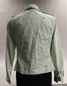 Army Women's Dress Green Long Sleeve Shirt - Standard Neck -16R x 23-1/2 - Used