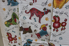 Load image into Gallery viewer, Fun Dog Pattern Tea Towel - NWOT