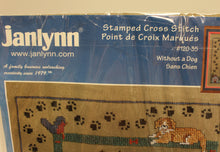 Load image into Gallery viewer, Janlynn Stamped Cross Stitch Kit - A House Is Not A Home Without A Dog - New