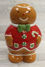 Load image into Gallery viewer, Susan Winget Gingerbread Man Cookie Jar - Certified International - New