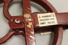 Load image into Gallery viewer, Durbin Durco 10" Cast Iron Pulley Well Wheel - 13405 - Red - New