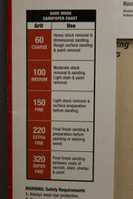 Load image into Gallery viewer, ACE Bare Wood Sandpaper - Assorted Pack of 60, 100, 150, 220 Grit - 9&quot; x 11&quot; NEW