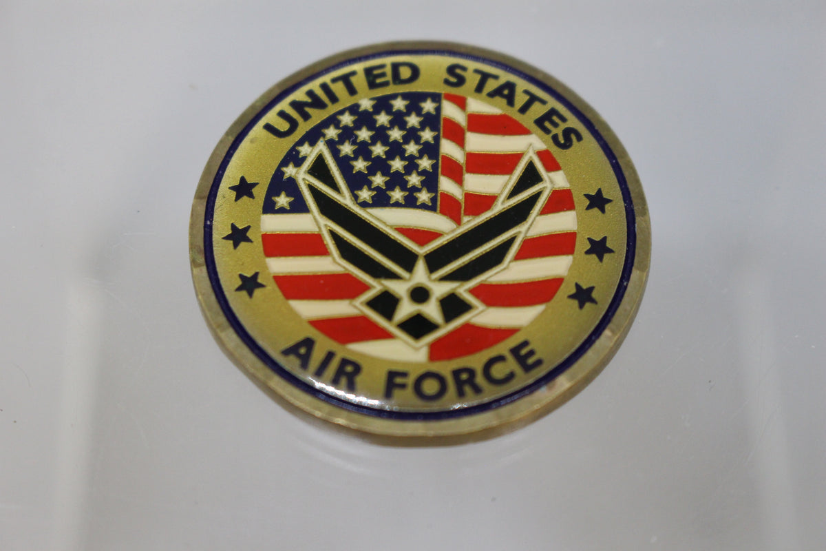 Uasf Core Values USAF Air Force Core Values Challenge Coin - Used – Military Steals and ...