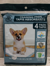 Load image into Gallery viewer, Greenbrier Kennel Club Pet Training Pads - 4 Pack - 22x22 in - New
