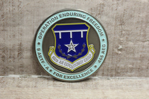 USAF 466th Air Expeditionary Group Enduring Freedom Challenge Coin-Used