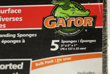 Load image into Gallery viewer, Gator 5 Pack Assorted Multi-Surface Jumbo Sanding Sponges - New