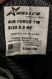 US Military Wellco Women's Air Force TW Boots - Sage Green - Size: 8.5 RF - Used