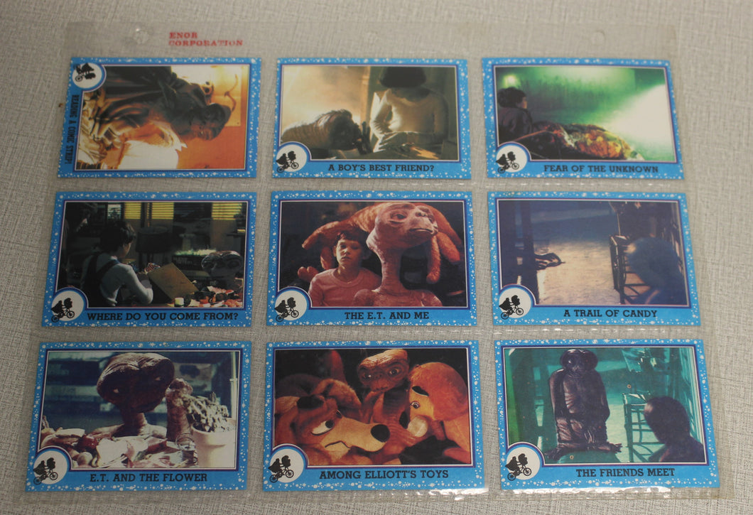 1982 E.T. The Extra-Terrestrial In His Adventure On Earth Trading Cards-You Pick