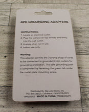 Load image into Gallery viewer, Shop Basics 4 Pack Gounding Adapters - White - New