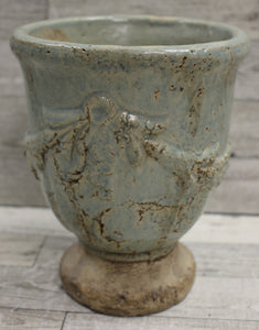 Ceramic Flower Pot - 7 3/4" tall - Used