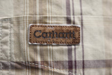 Load image into Gallery viewer, Carhartt Men&#39;s Tan Plaid Shirt - Large - Used