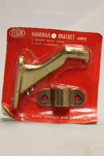 Load image into Gallery viewer, Vintage ELGIN Sears Bright Brass Finish Handrail Bracket - Cast Aluminum - New