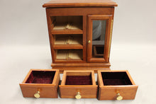 Load image into Gallery viewer, Vintage Wooden Jewelry Box - Used