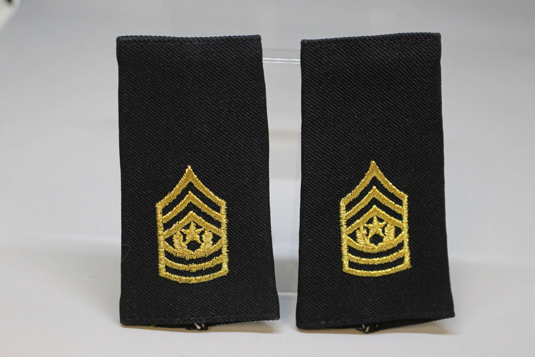 US Army E-9 Command Sergeant Major Epaulets - Large - Used