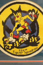 Load image into Gallery viewer, USAF 339th Fighter Squadron &quot;Sunsetters&quot; Stitched Artwork - Framed