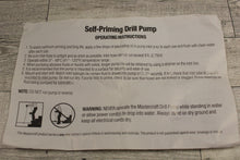 Load image into Gallery viewer, Mastercraft Self-Priming Drill Pump - New