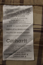 Load image into Gallery viewer, Carhartt Men&#39;s Tan Plaid Shirt - Large - Used