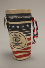 Load image into Gallery viewer, TITO'S Collectible Vodka Bottle Drawstring Gift Bag/Koozie -Red White&amp;Blue - New