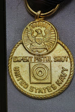 Load image into Gallery viewer, US Navy Expert Pistol Shot Mini Medal - Used