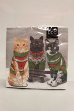 Load image into Gallery viewer, PPD Sweater Cats Party Luncheon Napkins - 20 Count - New